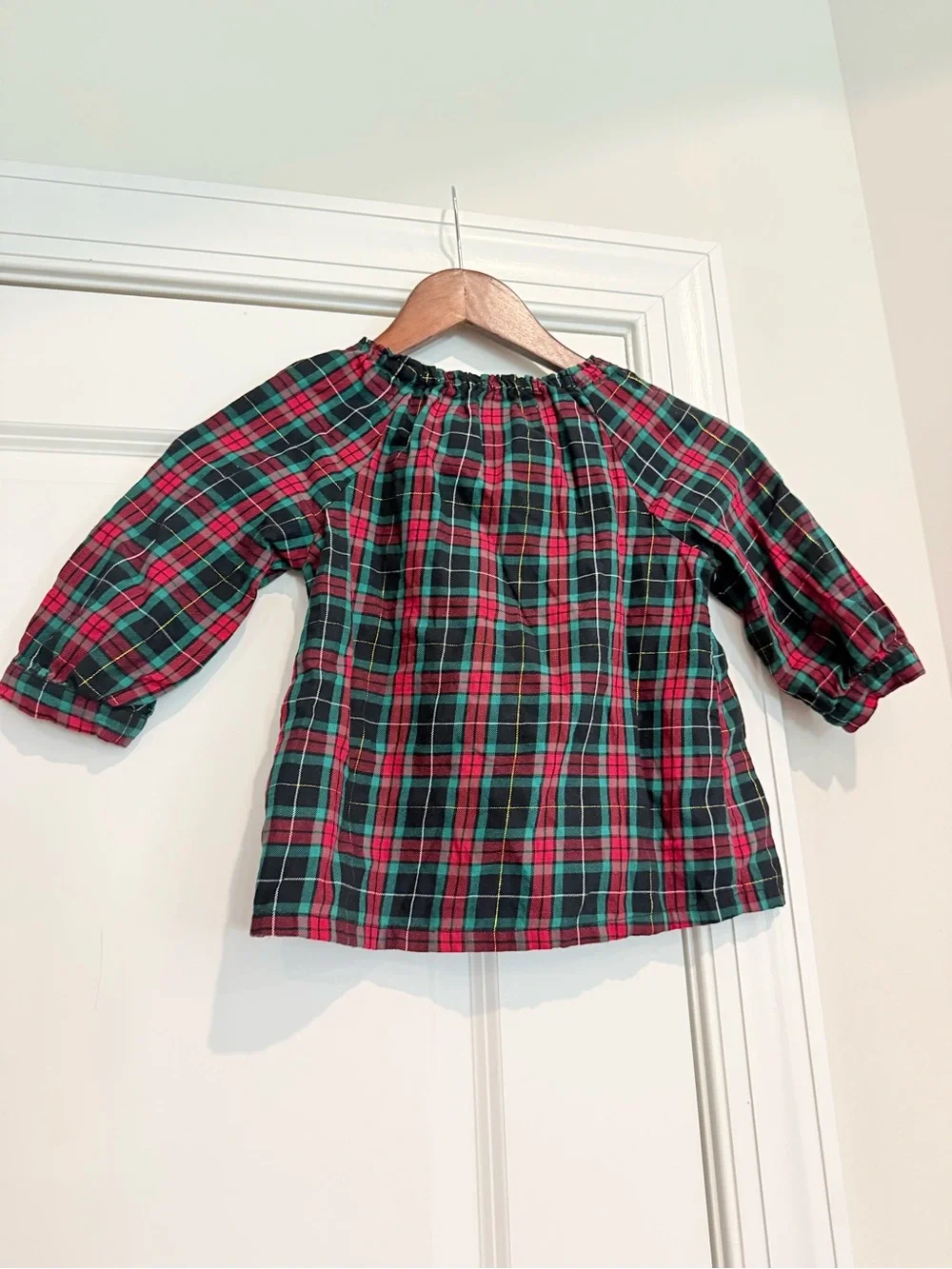 Old Navy Red and Green Plaid Top